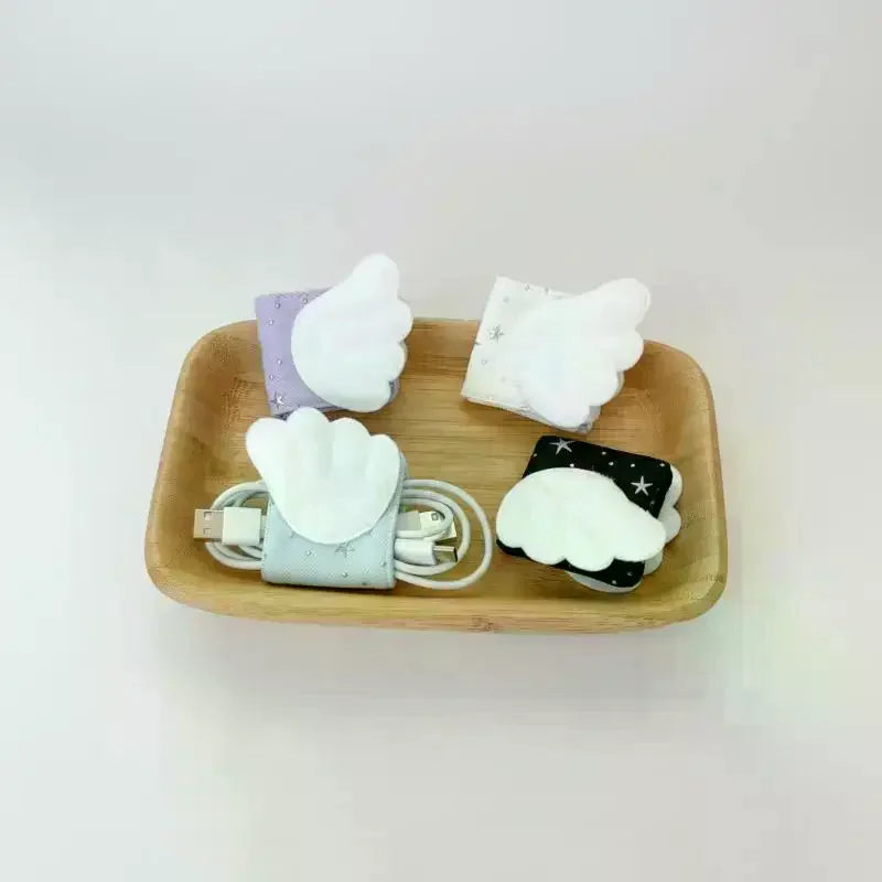 Angel Wing Fabric Cable Storage Clip | Cord Organizer Cable Storage Clip QXL