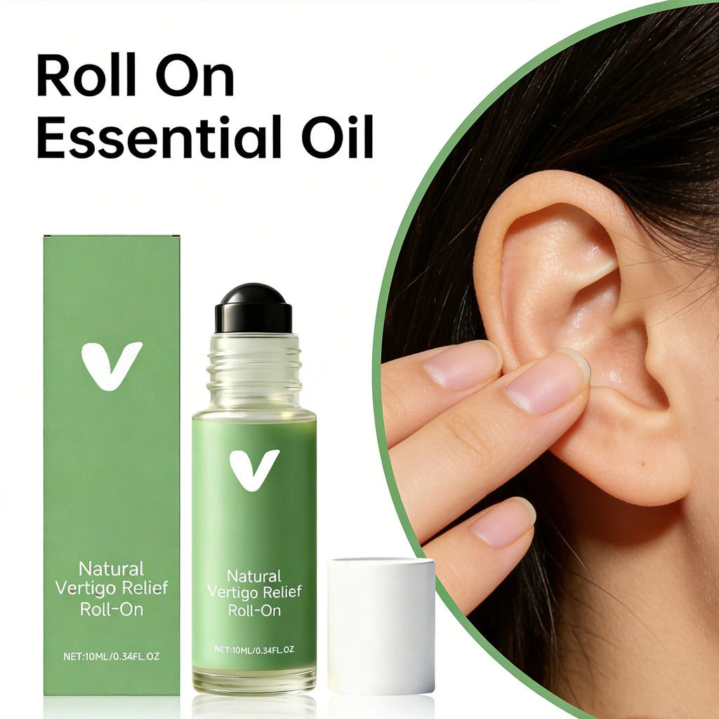 Cooling Roll-On Essential Oil | Temple Neck & Ear Massage Roll-On Massage Oil QXL