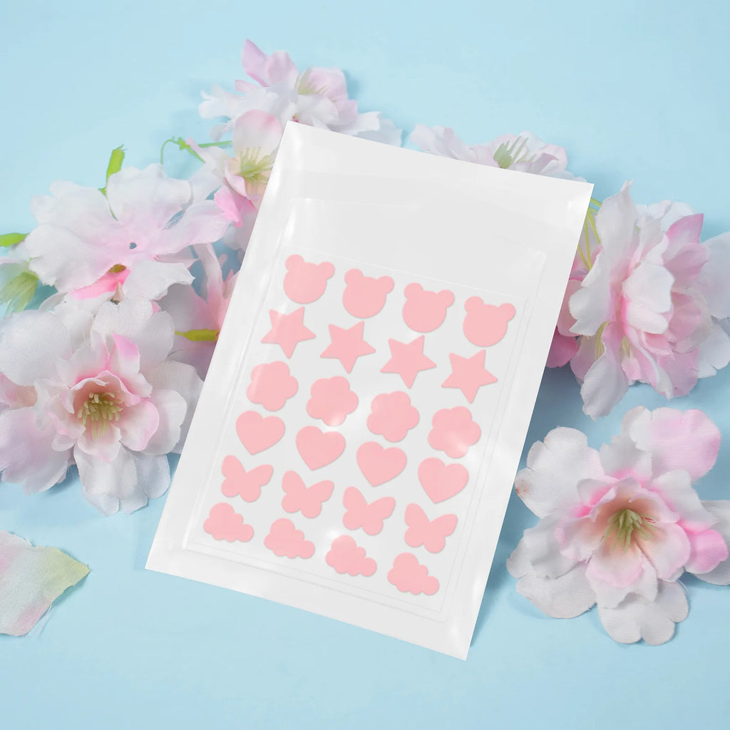 LAIKOU Sakura Hydrocolloid Pimple Patches – 24 Cute Shapes Pimple Patches QXL Sakura Acne Patch