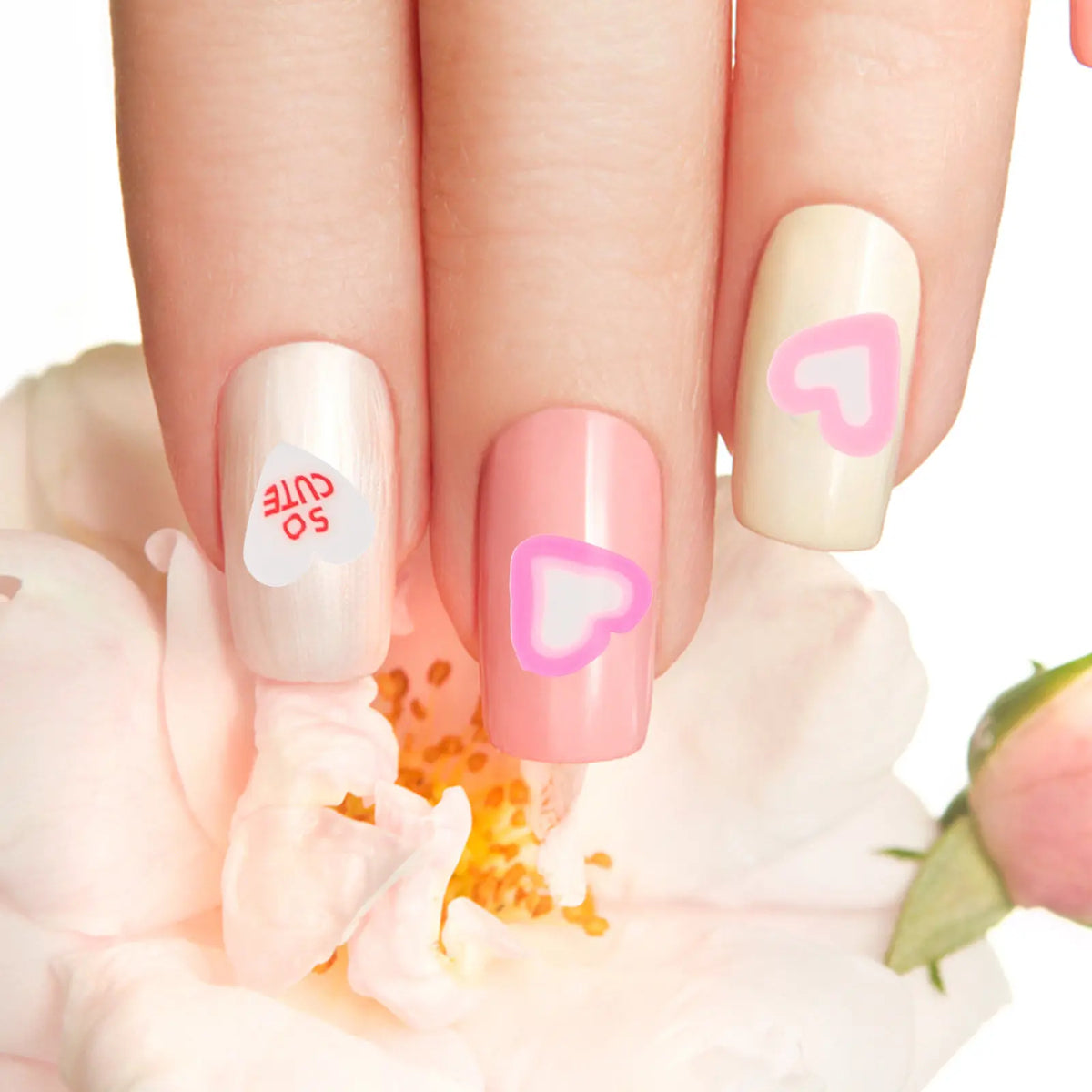 Heart Clay Nail Slices 3-Box Set | Valentine's Nail Art Charms Nail Art Charms QXL