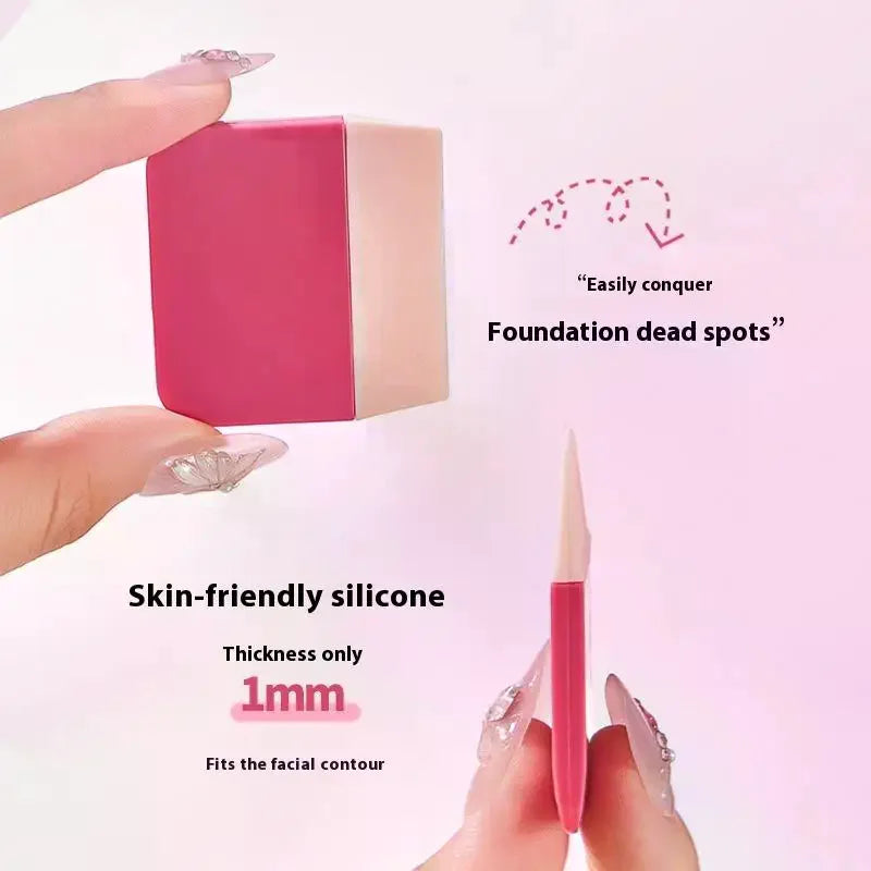 Silicone Foundation Brush – Flat Head Traceless Makeup Tool Silicone Foundation Brush QXL