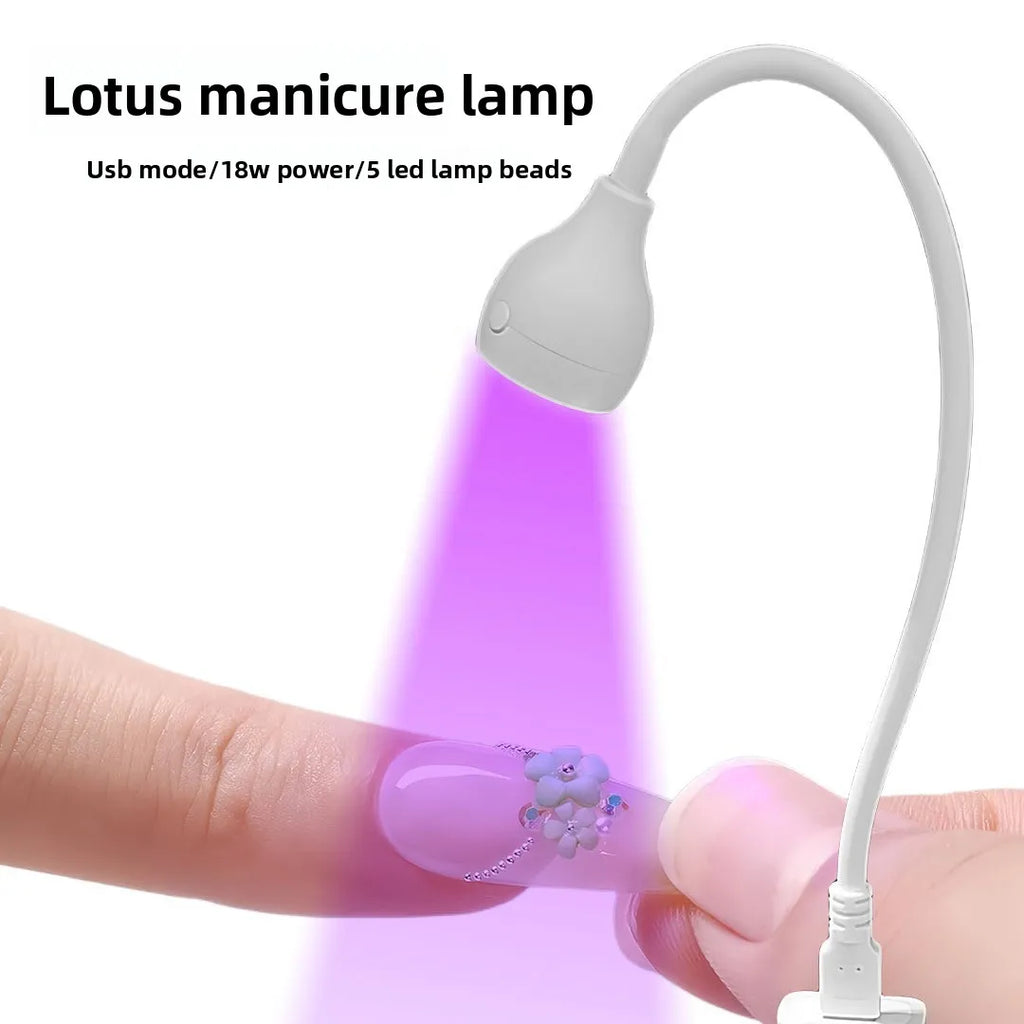 Mini Foldable UV LED Nail Lamp | USB Gel Polish Curing Light UV LED Nail Lamp QXL