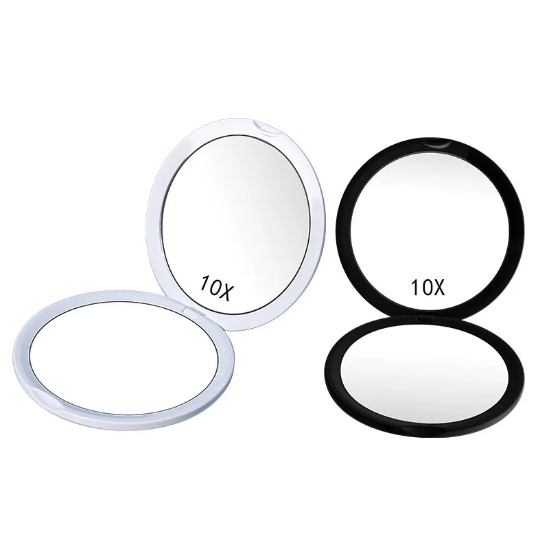 10X Magnifying Double-Sided Compact Travel Makeup Mirror Compact Makeup Mirror QXL