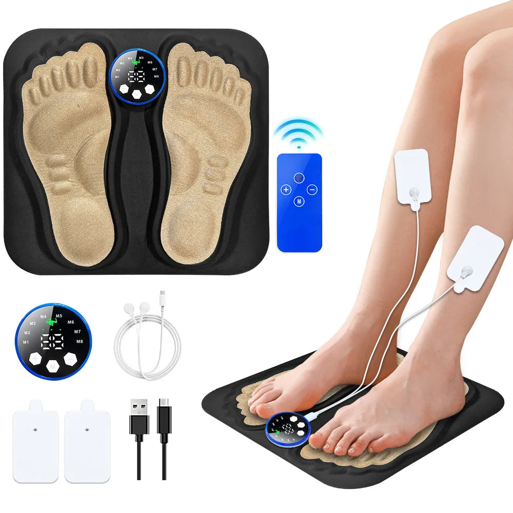 Portable 3D Foot Massager | Acupressure & Microcurrent Pad Foot Massager QXL