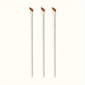 3-Pc Angled Eyeliner & Eyebrow Brush Set | Nylon, All Skin Types Eye Makeup Brush Set QXL 3pcs