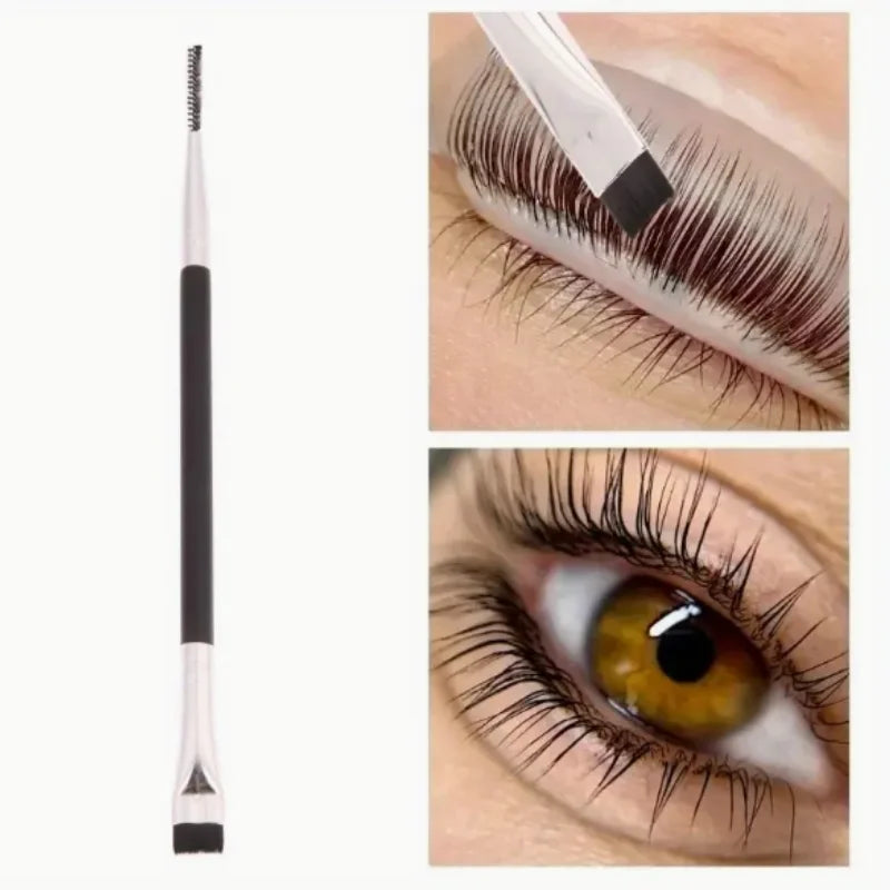 2-in-1 Dual-Ended Eyebrow Brush & Spoolie Eyelash Comb Eyebrow Brush Set QXL