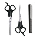3-Piece 7" Hair Scissors Set – Cutting, Thinning & Styling Hair Scissor Set QXL Black 3pcs