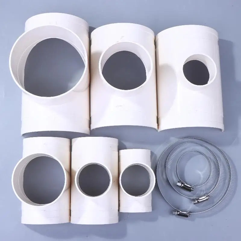 PVC Open Tee Pipe Connector | Drain Adapter & Repair Fitting PVC Pipe Fitting QXL
