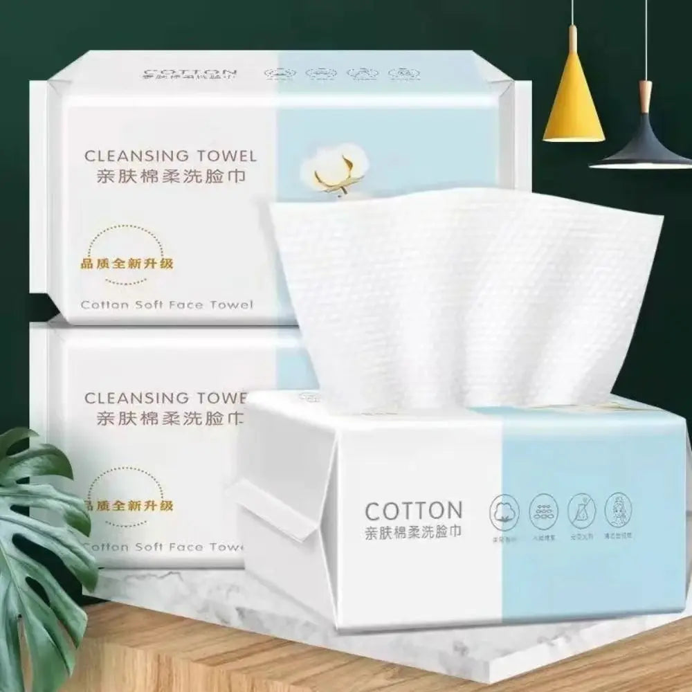 30-Pack Disposable Face Towels | Non-Woven Cleansing Wipes Disposable Face Towels QXL Default Title