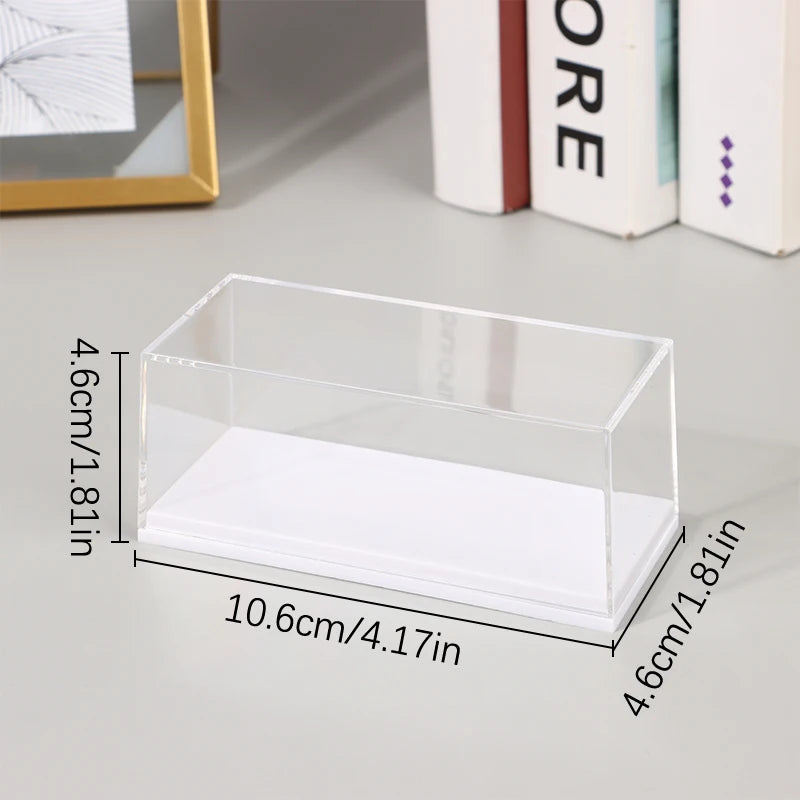 1:64 Scale Car Model Display Box – Clear Acrylic Dustproof Case Model Display Case QXL 106x46x46mm