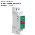 DIN Rail DC Voltmeter 11V–310V | LED Digital Voltage Meter Digital Voltmeter QXL Single Display