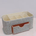 Diamond-Studded Multi-Layer Acrylic Makeup Organizer Makeup Storage Organizer QXL White Diamond Makeup