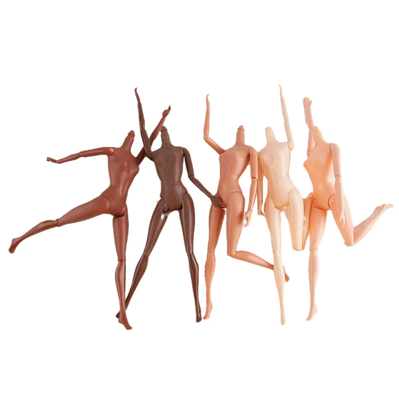 11-Joint Poseable Doll Body 26/27cm | Brown & Dark Skin Tones Poseable Doll Body QXL