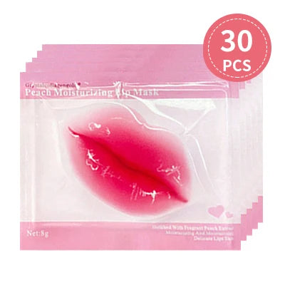 30-Pack Collagen Crystal Lip Mask Gel Patches – Moisturizing Lip Mask Patches QXL 30PCS K270