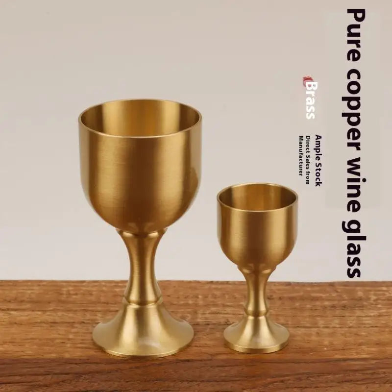 Brass Copper Wine Goblet | Mini Shot Glass & Décor Copper Wine Goblet QXL