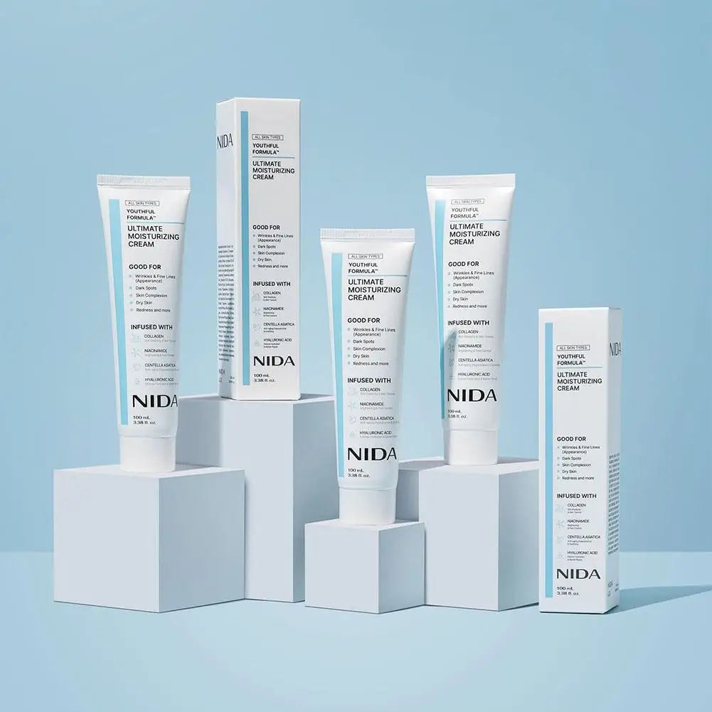 Niacinamide & Hyaluronic Acid Moisturizing Face Cream 100ml Face Moisturizer Cream QXL