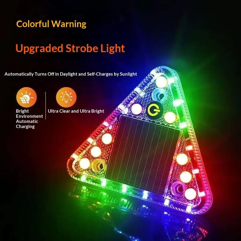 LED Solar Strobe Warning Light | Truck & Trailer Tail Lamp Solar Warning Light QXL