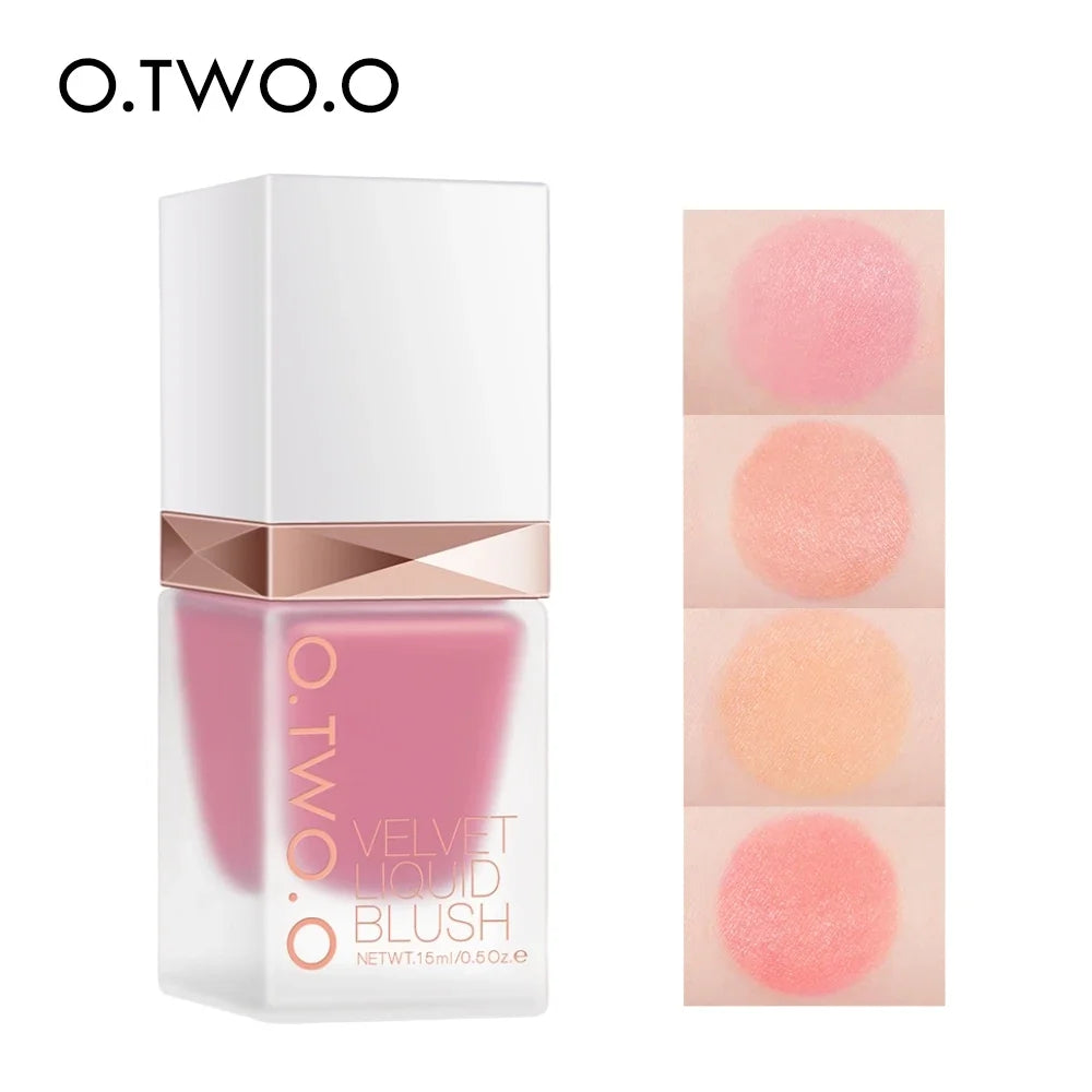 O.TWO.O Liquid Blush 4 Shades | High Pigment Long-Lasting Liquid Blush QXL