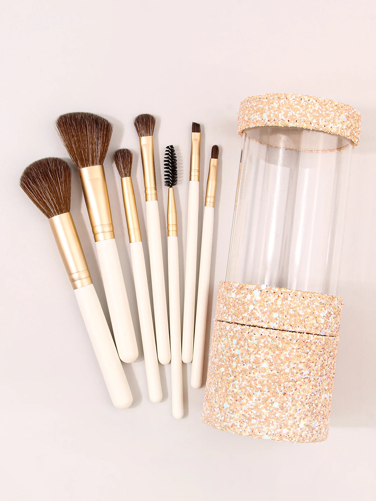 KOSSHOW 6-Piece Portable Makeup Brush Set – Face & Eye Kit Makeup Brush Set QXL