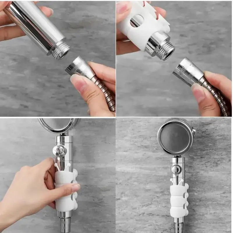 Adjustable Silicone Shower Head Holder | Suction Cup Mount Shower Head Holder QXL