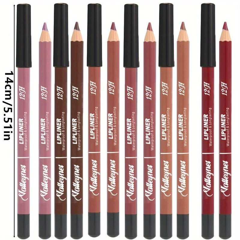 3-Piece Matte Lip Liner Set – Waterproof & Long-Lasting Nude Lip Liner Set QXL