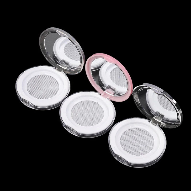 5g Empty Loose Powder Compact Case with Mirror & Sifter Powder Compact Case QXL