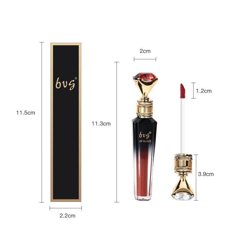 BVG Velvet Matte Lip Gloss – Waterproof & Long-Lasting | 6 Shades Matte Lip Gloss QXL