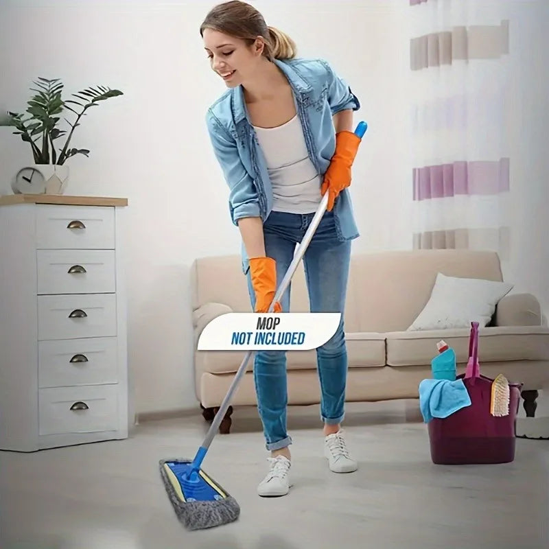 2-Pack Reusable Flat Mop Replacement Pads | Washable Polyester Mop Replacement Pads QXL