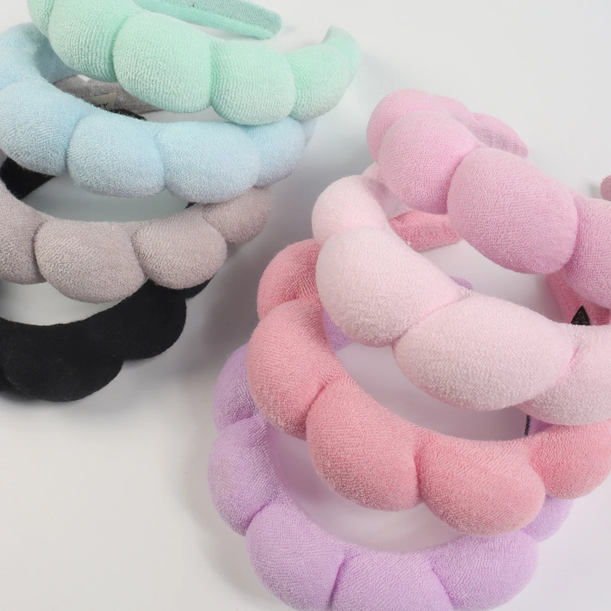 Microfiber Spa Headband & Wristbands | Face Wash Scrunchie Set Spa Headband Set QXL