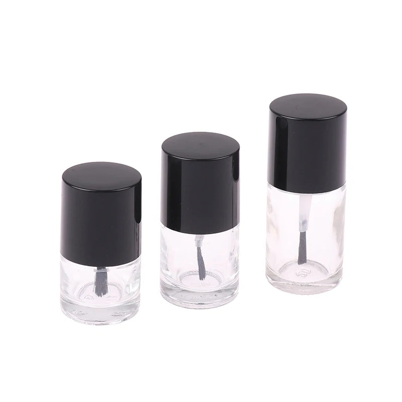 Empty Glass Nail Polish Bottles with Brush 5/10/15ml Nail Polish Bottle QXL