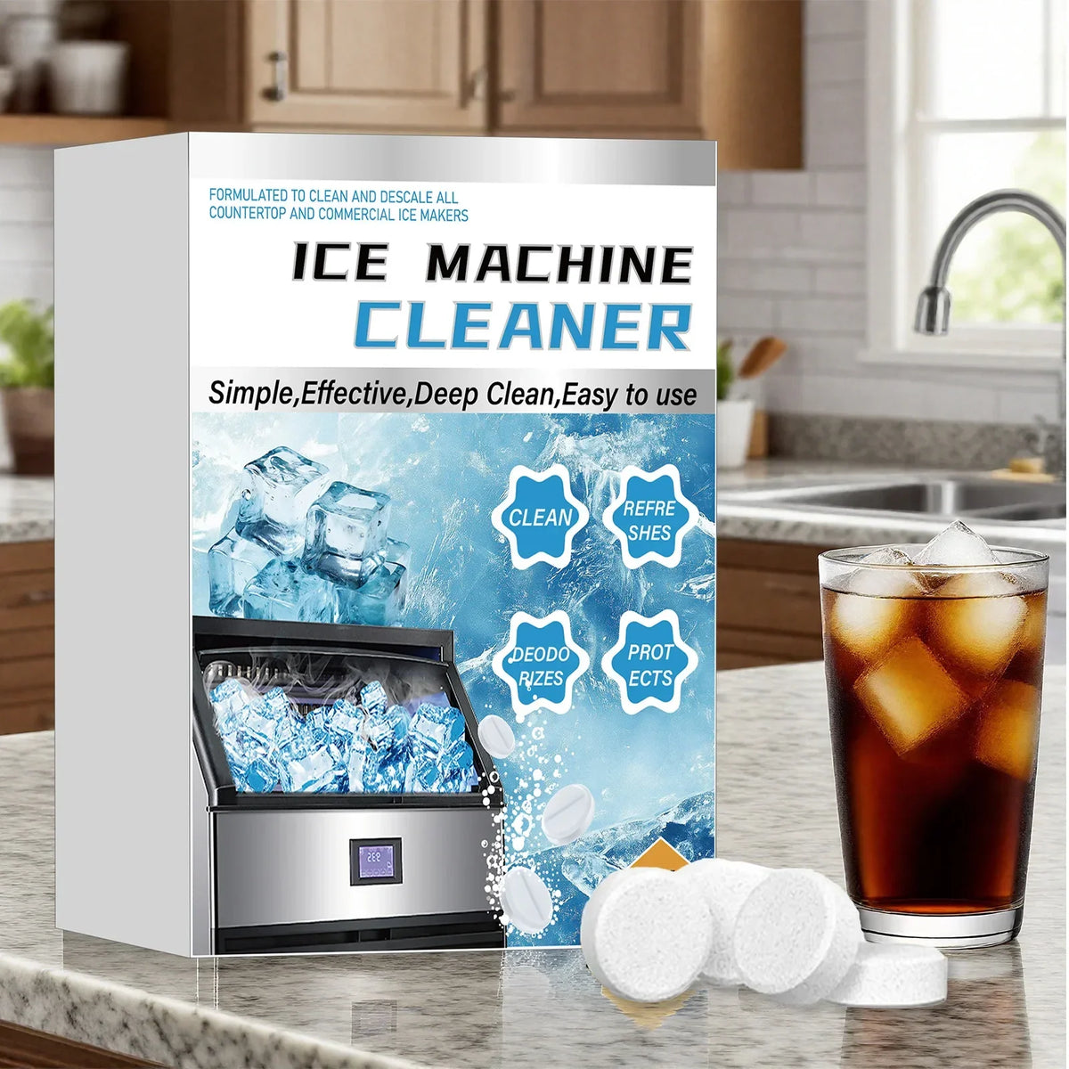 Ice Maker Cleaner & Descaler Tablets 36 Pack | Deep Clean Appliance Descaler Tablets QXL