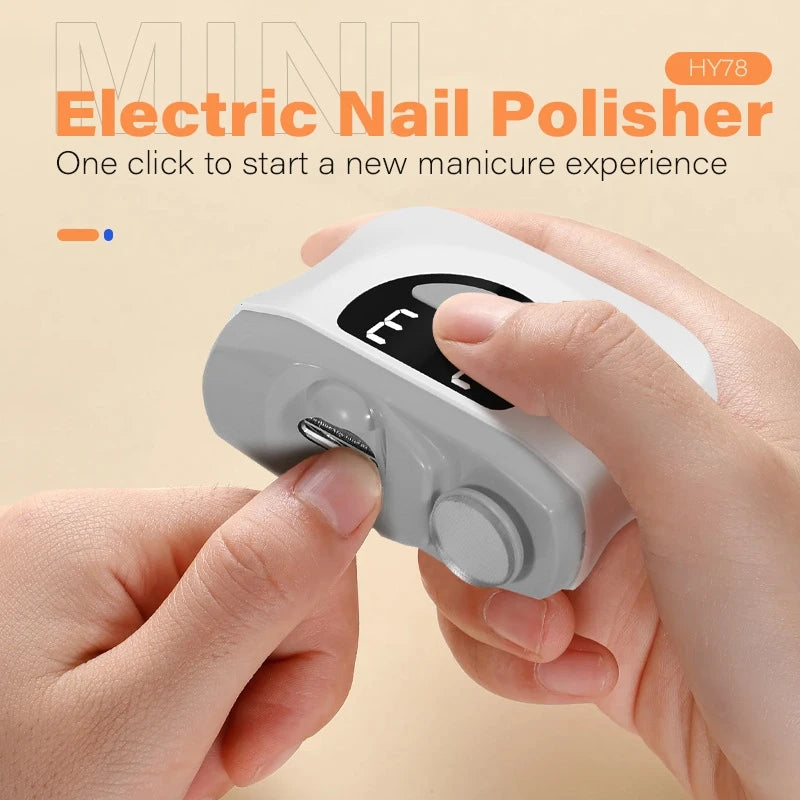 Portable Electric Nail File & Clipper Kit with LED Light Electric Nail Kit QXL
