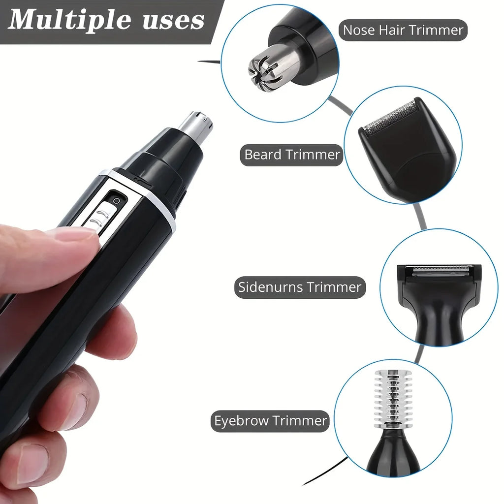 4-in-1 Rechargeable Men's Trimmer | Beard, Nose & Ear Kit Men's Hair Trimmer QXL