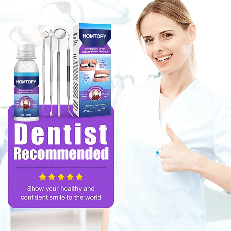 Moldable Thermal Bead Tooth Repair Kit | 30ml Resin Temporary Tooth Repair Kit QXL