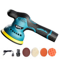 EAFC Cordless Car Polisher 8-Speed 12V Electric Wax Machine Cordless Car Polisher QXL Blue