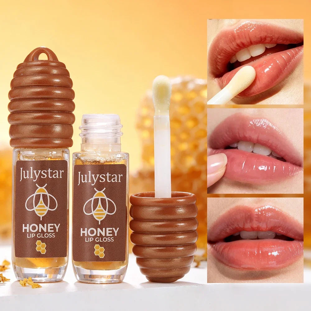 Julystar Honey Lip Oil – Non-Sticky Glossy Nourishing Lip Gloss Lip Oil Gloss QXL