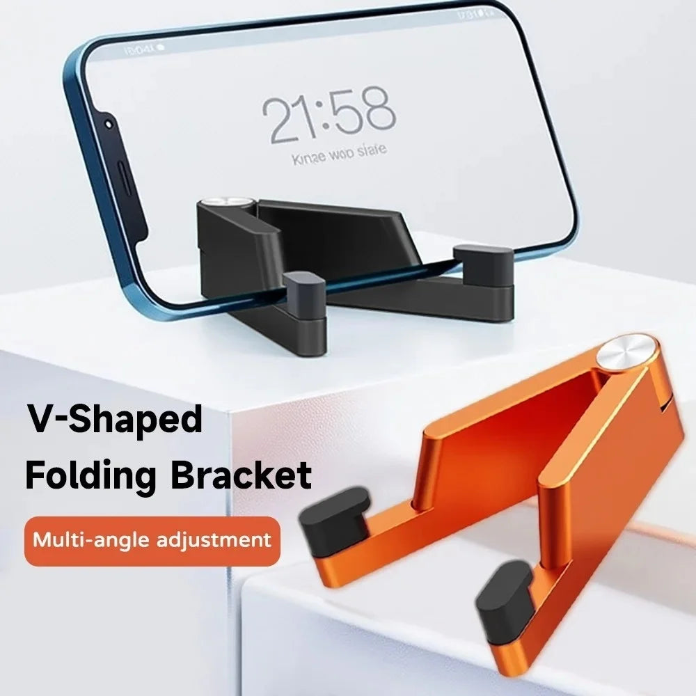 Mini Foldable Aluminum Phone Stand | Portable Desk Holder Phone Desk Stand QXL