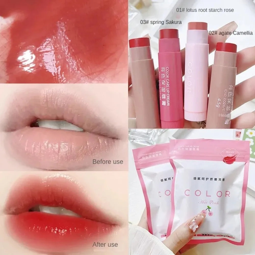 Tinted Moisturizing Lip Balm | Long-Lasting Color & Hydration Tinted Lip Balm QXL