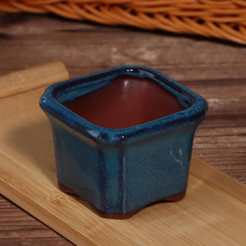 3-Pack Mini Ceramic Succulent Pots | Indoor Office Décor Ceramic Planter Pots QXL