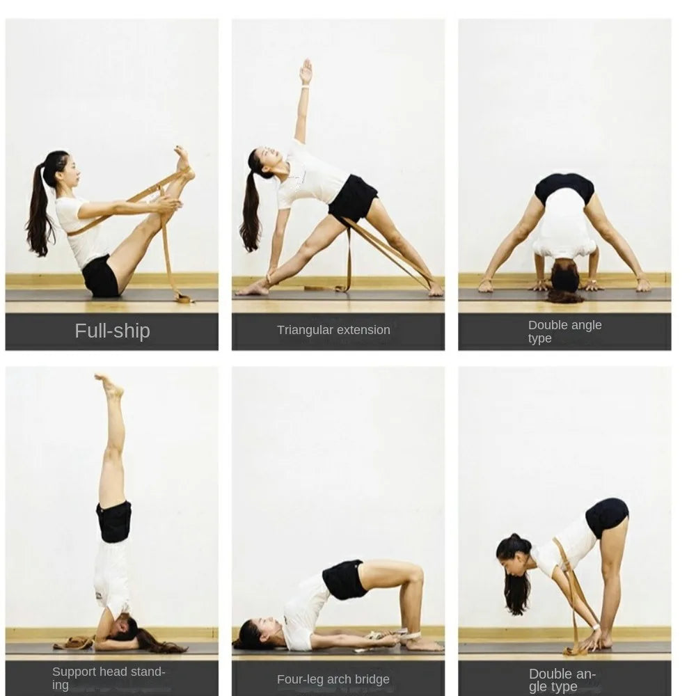 Cotton Yoga Stretch Belt | Flexibility Strap 180cm Yoga Stretch Strap QXL
