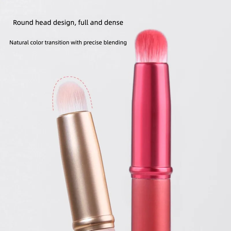 Zoreya Portable Round Head Lip & Concealer Brush – Pink Lip & Concealer Brush QXL
