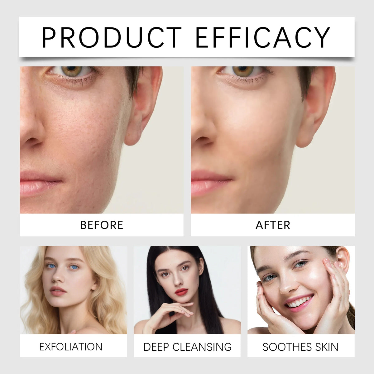 Korean Black & White Rice Exfoliating Brightening Face Serum Exfoliating Face Serum QXL