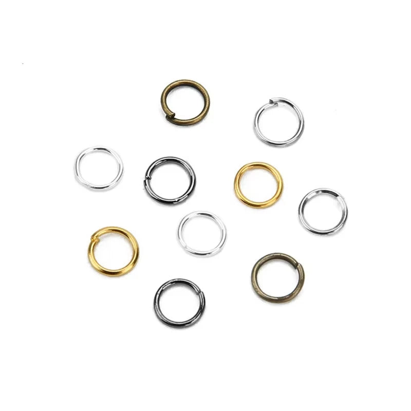 400pcs 4mm Open & Split Jump Rings – Silver Jewelry Connectors Jewelry Jump Rings QXL