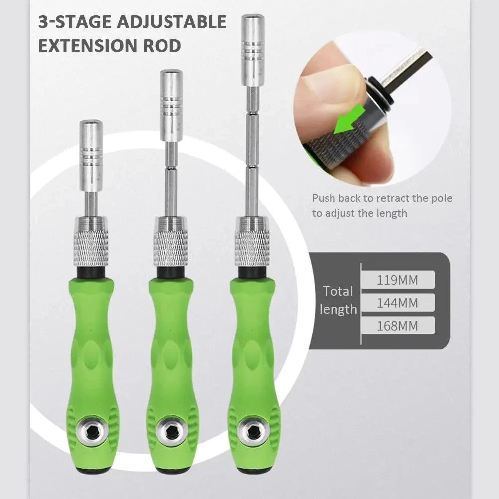 32-in-1 Precision Screwdriver Set | 30 Magnetic CRV Bits Precision Screwdriver Set QXL