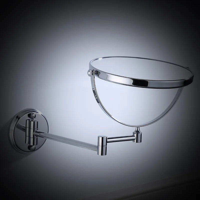 Wall Mounted Makeup Mirror 3X Magnification 360° Rotating 6/8" Vanity Wall Mirror QXL