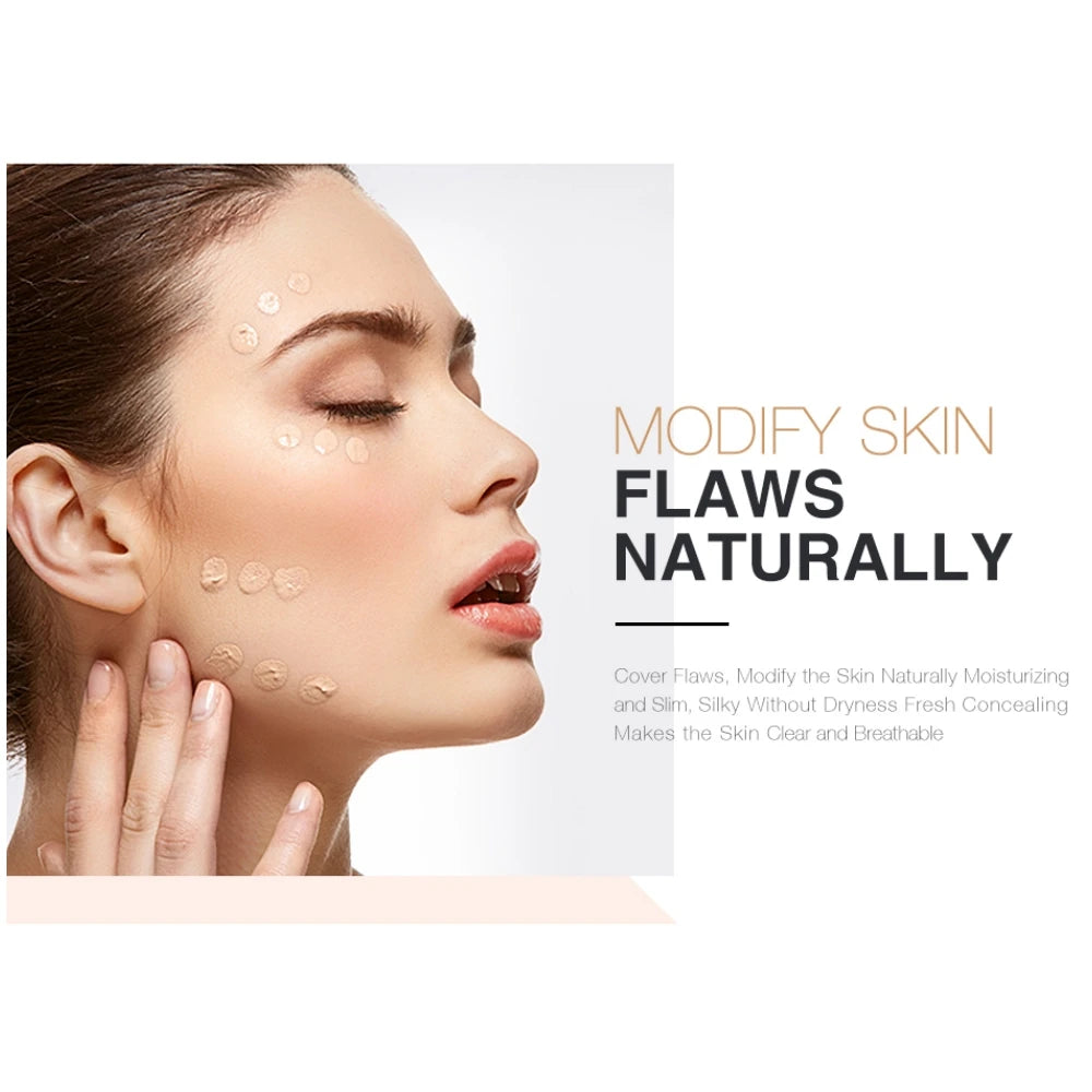 O.TWO.O Liquid Concealer | 4 Shades Waterproof Full Coverage Liquid Concealer QXL