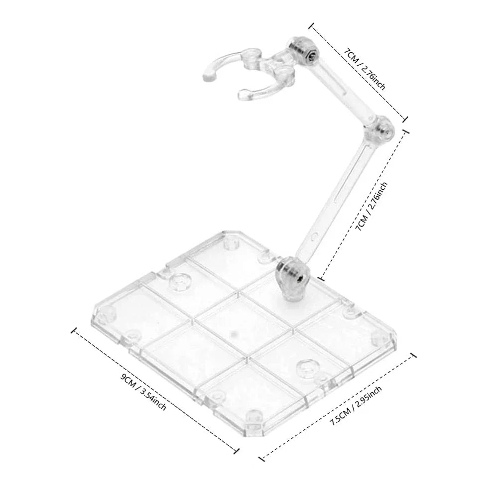 Action Figure Display Stand | HG RG SD SHF Gundam 1/144 Base Figure Display Stand QXL Clear 3PCS