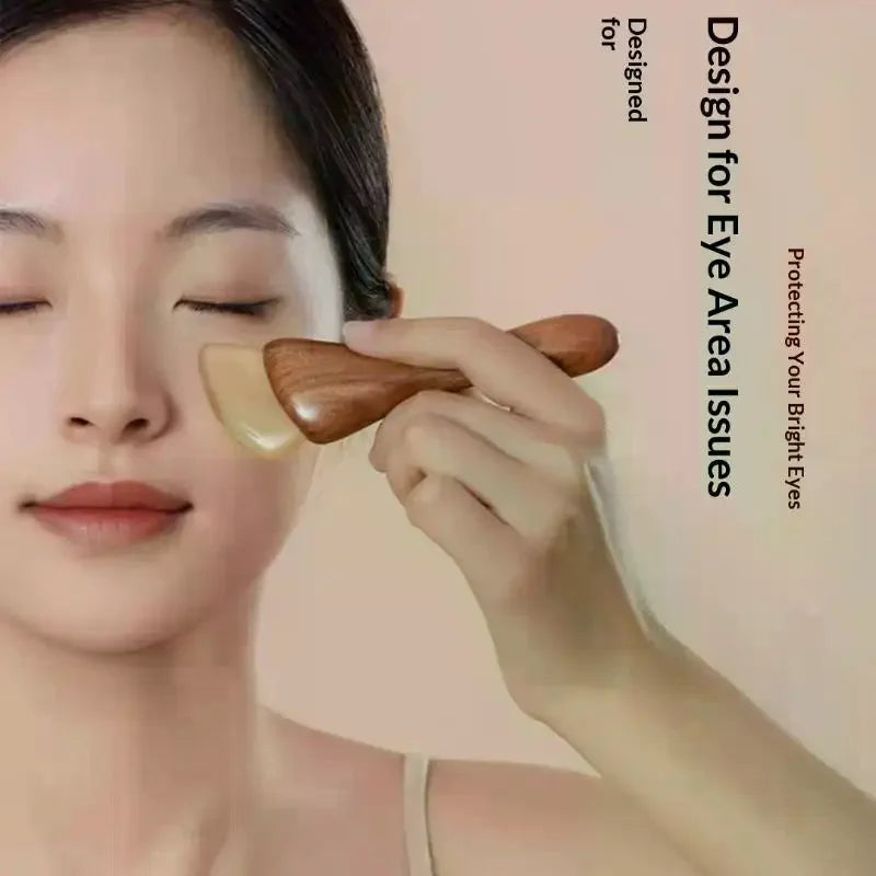 Sandalwood Gua Sha Face Massage Stick | Eye & Facial Tool Facial Massage Tool QXL