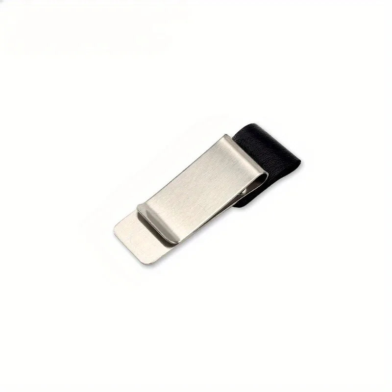Metal Pen Clip & Card Holder for Laptop & Desk | Stationery Desk Pen Clip QXL Silver black