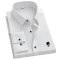 Men's Slim Fit Long Sleeve Business Casual Shirt | 5 Colors Business Casual Shirt QXL A 1pc White XL